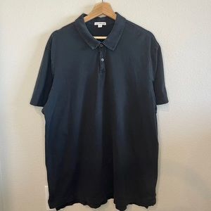 James Perse Standard Black Polo Size 5 or XXL